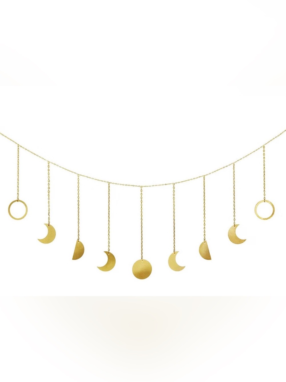 Amazon Gold Moon Phase Wall Garland - Decorative Hanging Wall Decor